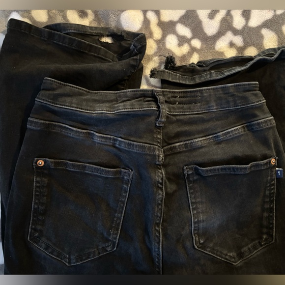 Pilcro the icon flare jean flawed** black sz 29 - Picture 5 of 8